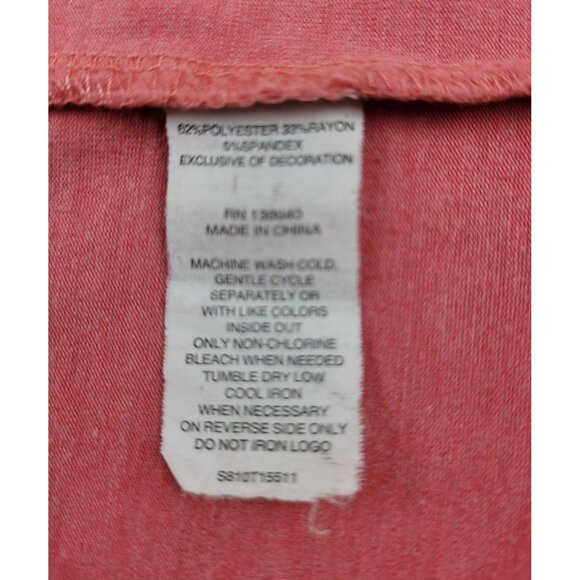 Girls Knit Top Peach Printed Shirt Fresh Popcorn size Girl's Large JH1057 - Picture 4 of 4